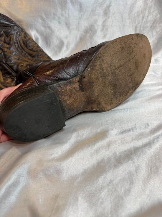 Corral Genuine Ostrich Leather Boots Size 12 Men main image 5